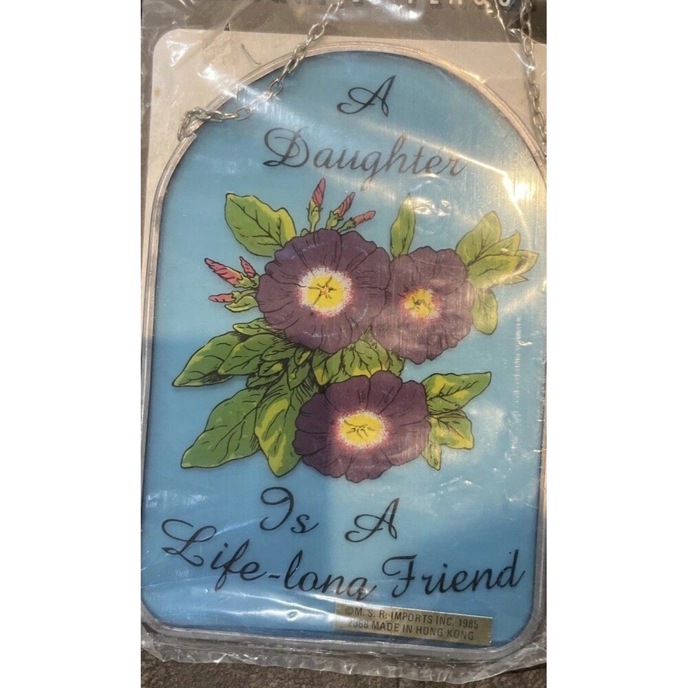 Decorative Plaque A Daughter Is A Life Long Friend From 1985